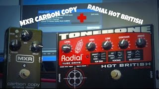 MXR Carbon copy  Radial hot british Lead tones HD [upl. by Powers]