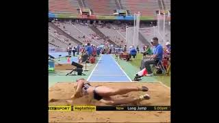 Jessica Ennis Hill long jump sportsandgamesmedia [upl. by Eamon636]