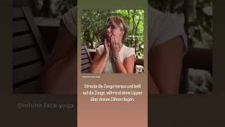 gesichtsyoga gesichtsfitness gesichtspflege vollelippen marionettenfalten faceyogafam yoga [upl. by Marabel]