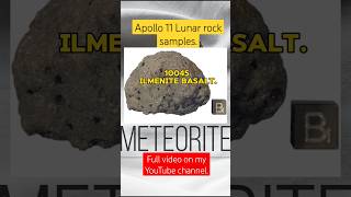 Sample 10045 ilmenite basalt lunar rock sample meteorite lunar [upl. by Mountford691]