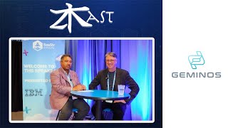 2024 ZKast 119 with Stuart Frost CEO and Founder of Geminos inside the IBM lounge at SaaStr [upl. by Zollie]