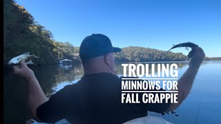 Trolling Minnows for Fall Crappie fishing [upl. by Torie]