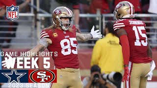 Dallas Cowboys vs San Francisco 49ers  2023 Week 5 Game Highlights [upl. by Eugenle]