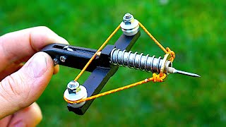 Making a Micro Spring Crossbow [upl. by Baumbaugh]