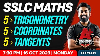 SSLC Maths  Trigonometry Coordinates amp Tangents  Xylem SSLC [upl. by Elga]