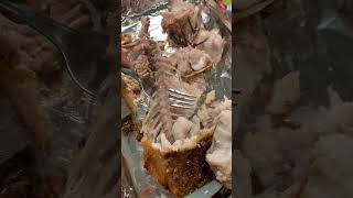 shorts  Deboning grilled fish How to debone fish food howto [upl. by Nalak]