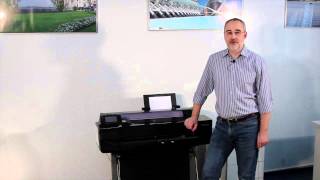 HP DesignJet T520 Обзор Замер расхода чернил на прочистку [upl. by Pillihp27]