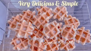 Best Coconut Waffle Recipe  Delicious way to start your day ✨Comment Faire La Galette Congolaise✨ [upl. by Eelam]