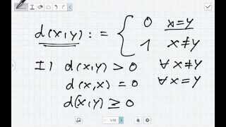 Die diskrete Metrik Metrische Räume [upl. by Nallad658]