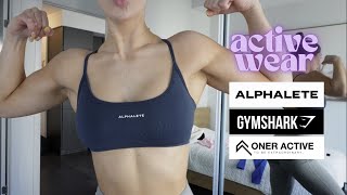 Tall Girl Activewear TryOn Oner Bodysuit Alphalete Gymshark [upl. by Harras]