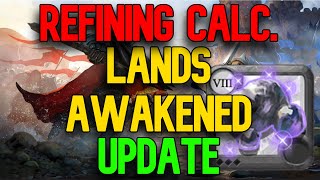 Albion 2d Refining Calculator  LANDS AWAKENED UPDATE Albion Online [upl. by Notsek]