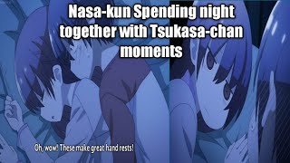 Nasa and Tsukasa Spend night together moments Over the moon for you cute moments [upl. by Namruht]