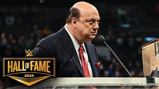 Paul Heyman is a Paul Levesque guy 2024 WWE Hall of Fame highlights [upl. by Phil938]