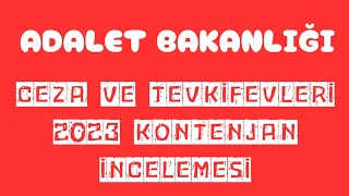 ADALET BAKANLIĞI✅CTE PERSONEL KONTENJAN DAĞILIMI 2023 [upl. by Buzz427]