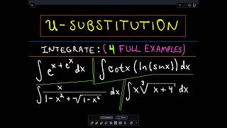 ❖ USubstitution  More Complicated Examples ❖ [upl. by Shulock]