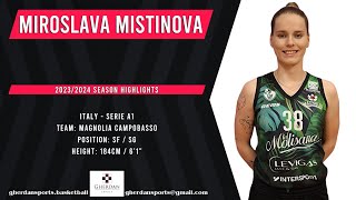 Miroslava Mistinova Highlights 20232024 Season [upl. by Nanreh]