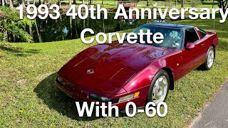 1993 40th Anniversary Corvette with 060 46k miles [upl. by Memory]