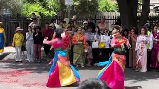 Melbourne Australia Footscray Dancing performance at the 2024 Dragon Festival fair ngọcung05 [upl. by Kcirrad374]