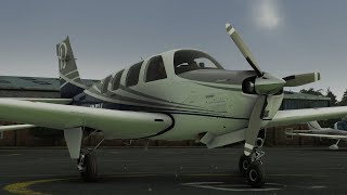 First look at the Black Square Analogue Beechcraft G36 Bonanza in Microsoft Flight Simulator [upl. by Haden468]