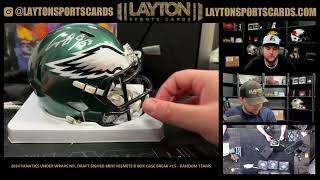 2024 Fanatics Under Wraps NFL Draft Signed Mini Helmets 8 Box Case Break 15 RANDOM TEAMS [upl. by Atinar]