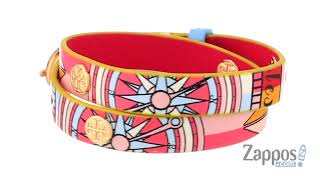 Tory Burch Printed Reversible DoubleWrap Bracelet SKU 9207238 [upl. by Aihsyla388]