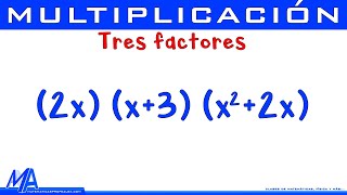 Multiplicación de expresiones algebraicas  Varios Factores Ejemplo 1 [upl. by Chrystel]