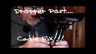 Fixing the Tranz X Dropper Post Cable on My Calibre BBB [upl. by Ididn]