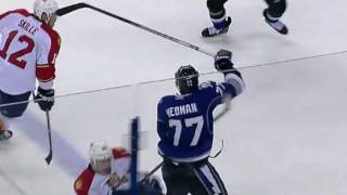 Victor Hedman cranks Sean Bergenheim HD [upl. by Fredette]