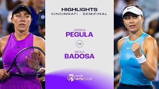 Jessica Pegula vs Paula Badosa  2024 Cincinnati Semifinal  WTA Match Highlights [upl. by Anod]