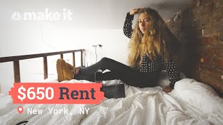 We Pay Under 700Month To Rent Micro Apartments In NYC  Unlocked [upl. by Hctub]