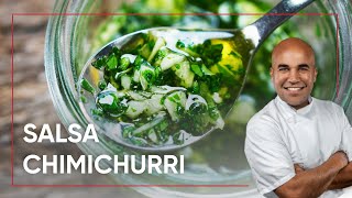 Como Preparar Salsa Chimichurri  Chef Piñeiro 👨🏽‍🍳 Receta [upl. by Linzer]