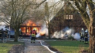 Brand på Landejendom Vejle Landevej i Pjedsted [upl. by Schuyler]