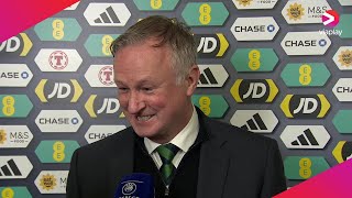 Northern Ireland manager Michael ONeill gives thoughts after win against Scotland [upl. by Eceeryt599]