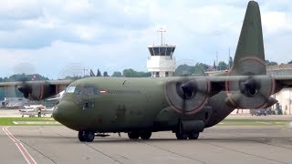 Lockheed C130 Hercules Austrian Air Force  StartUp amp TakeOff  Low Pass at Bern [upl. by Pooi374]