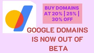 Google Domains is now out of beta  🔴Discount offers for both new and existing users [upl. by Kariotta190]