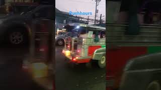 rushhourssafetransportation commuters passengersjeepsautomobile DannBells Pulayan channel [upl. by Kattie]