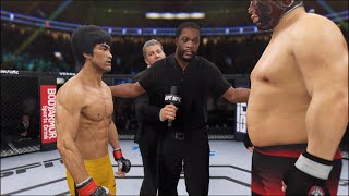 Bruce Lee vs Luchador  EA Sports UFC 4  Epic Fight 🔥🐲 [upl. by Nielsen]