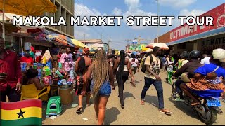 MAKOLA MARKET ACCRA 4K STREET WALK  ACCRA GHANA MARKET TOUR [upl. by Alten]