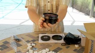 Unboxing amp Test HD Wide Angle Converter Lens [upl. by Neram]