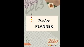 Teacher Planner Template using CANVA [upl. by Warfore278]