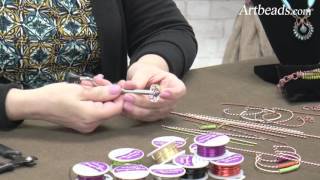 Artbeads Quick Tutorial  How to Use the MultiStrand Wire Twister with Cheri Carlson [upl. by Eedyaj362]