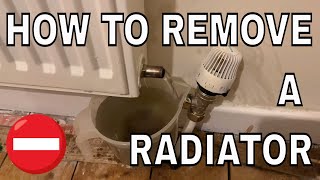 How to remove a radiator for decorating  Removing a central heating rad [upl. by Genny]