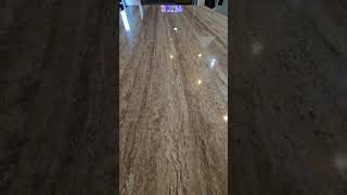 COLORFUL TRAVERTINE TABLE DEEP ALCOHOL STAINS REMOVAL POLISHING AND SEALING SERVICE travertine [upl. by Carmelo461]