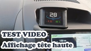 Affichage tête haute ODB2 TEST COMPLÈTE  Car Head Up Display P10 OBDII HUD  Full Review [upl. by Domela]