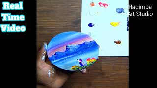 Easy mini finger Paintings in Minutes 🎨 learntopaint full arttutorial painting trending easy [upl. by Shewchuk442]