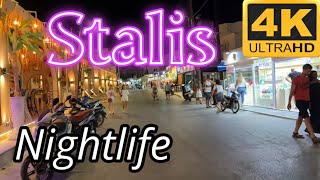 Stalis Crete Walking Tour at Night [upl. by Rikki]