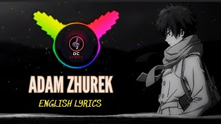 Adam  Zhurek  Lyrics video  English adam zhurek журек [upl. by Daly]