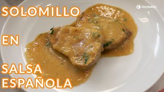 SOLOMILLO en salsa española ¡Una receta para triunfar  Cocinatis [upl. by Marteena361]