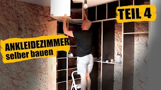 Ein Eckregal mit schwebenden Einlegeböden bauen  Ankleidezimmer selber bauen Teil 4 [upl. by Pieter]