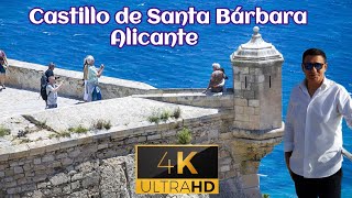 Castello di Santa Barbara Alicante  4K Spagna Fortezza Medievale  Spain [upl. by Belshin125]